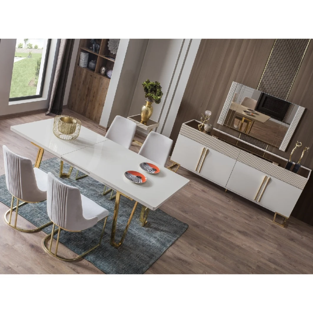 Turkish Furniture Dining Room Furniture Modern extendable table dining chair dining table set MADE IN TURKEY OEM FACTORY MADE