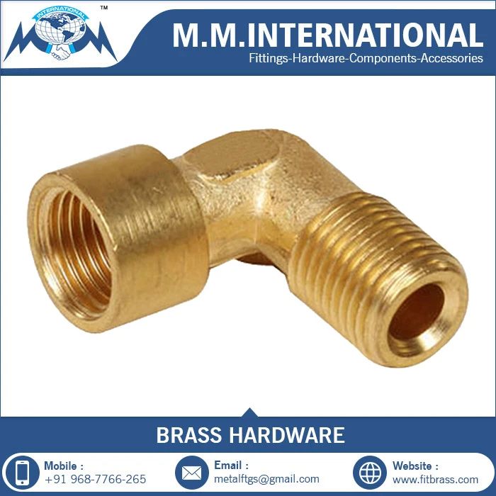 OEM Brass Elbow Male Female Brass Compression Fitting Elbow 90 Degree Pipe Fitting Tube Fitting