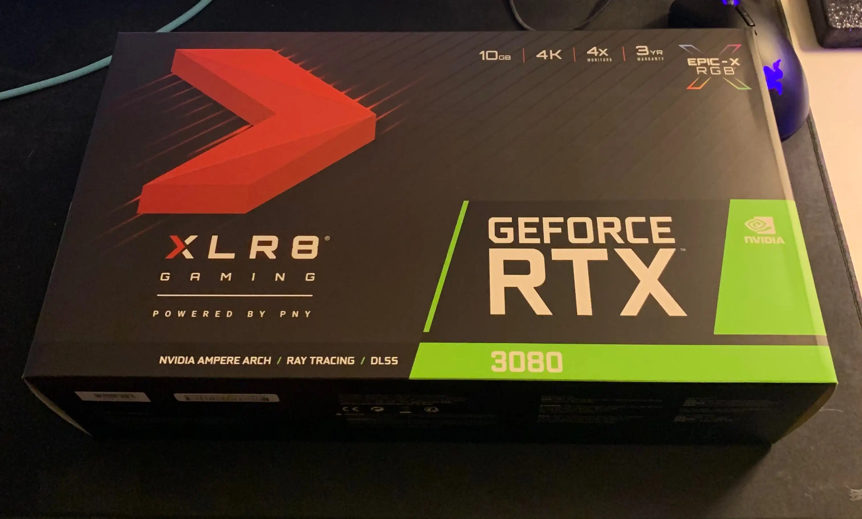 
GeForce RTX 3080 10GB XLR8 Gaming REVEL EPIC-X RGB Triple Fan Graphics Card 
