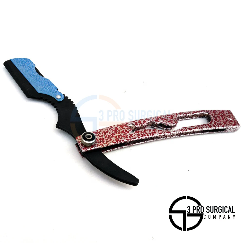 Premium Quality Disposable Safety Razor Single Blade for Barbers and Body Shaving-Red Black & Blue