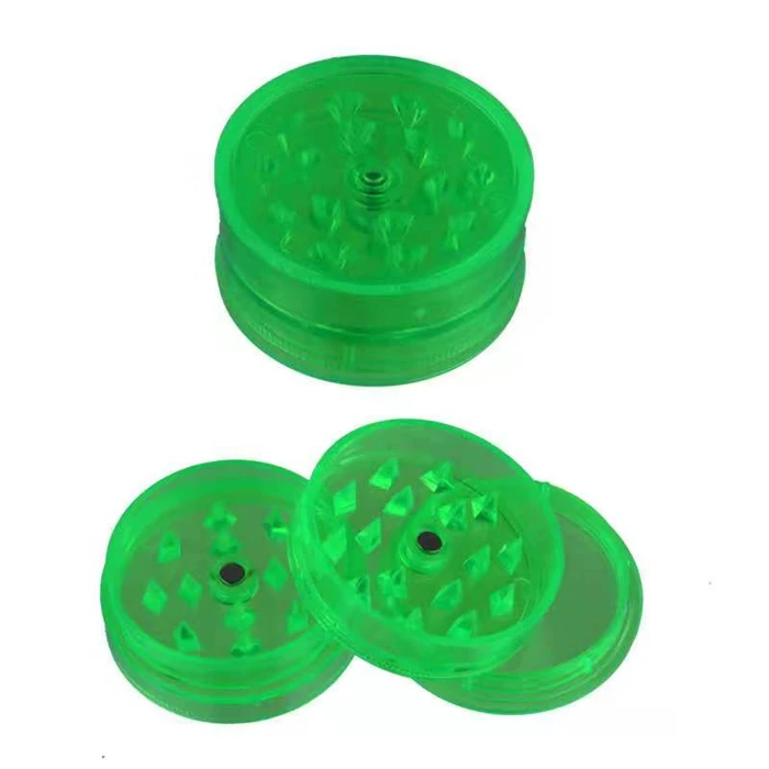Best selling Small 40mm Acrylic grinder machine tobacco crusher plastic herb grinder smoking accessory