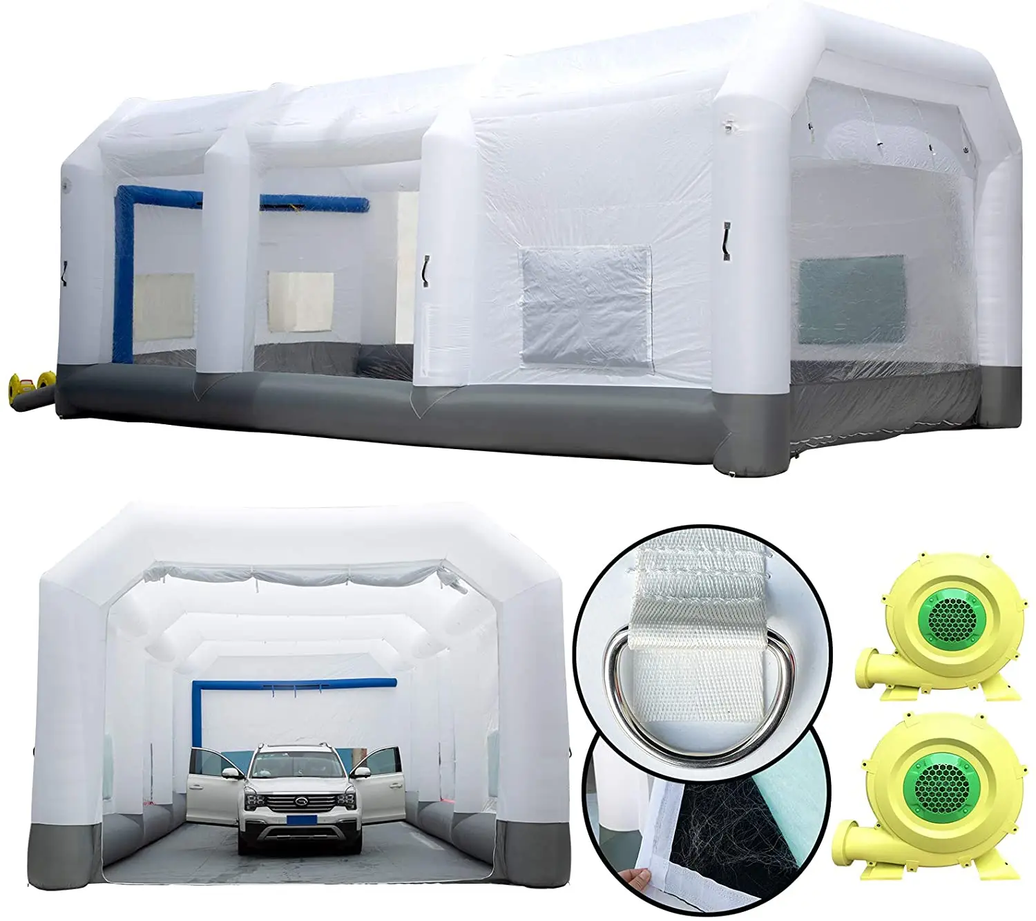 GORILLASPRO Inflatable Paint Booth Inflatable Spray Booth with BlowerUpgrade Air Filter System Environment Friendly