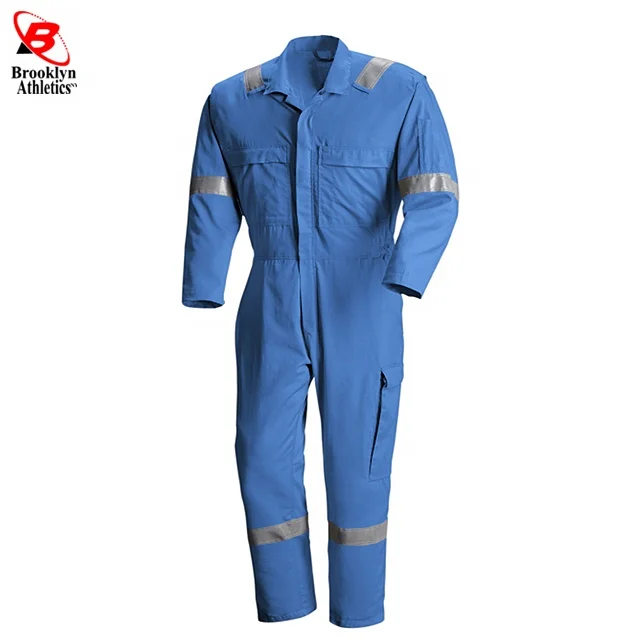 Cotton workwear work industrial hi vis construction worker coveralls