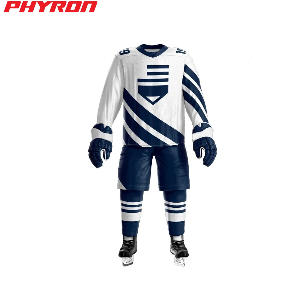 Newest Ice Hockey Uniform 100% Polyester Any Logo Custom Reversible Hockey Uniform