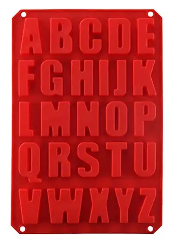 
Silicone 26 Letters Alphabet Silicone Mold 
