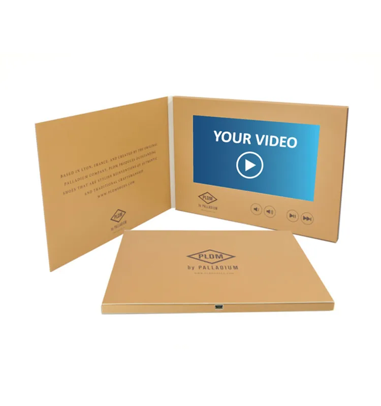 
Custom Logo Media Player Video Brochure Screen / LCD Screen Video Brochure 