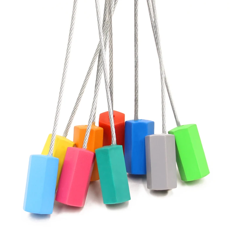PN-CS5101 Aluminium alloy security cable seals lock yellow/blue/orange/red/green cable WIRE seals