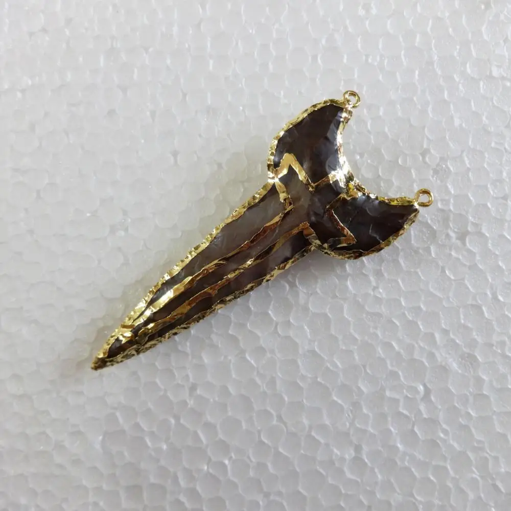 Wholesale Arrowhead Pendant : Shark Tooth Pendant with Cross