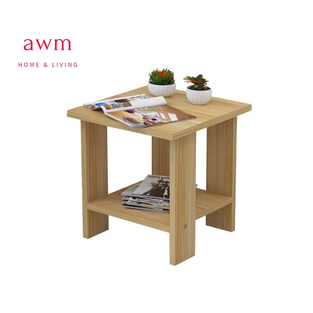 Высококачественный простой многофункциональный боковой стол из тикового дерева в японском стиле для спальни, гостиной и семейного зала