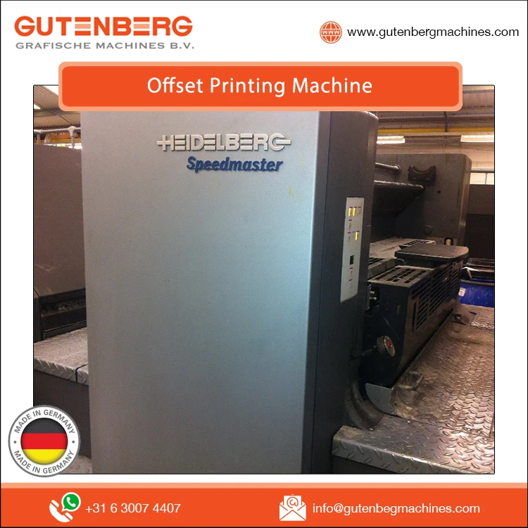 Exclusive Selling Good Condition Heidelberg Used Offset Printing Machine from Top Seller