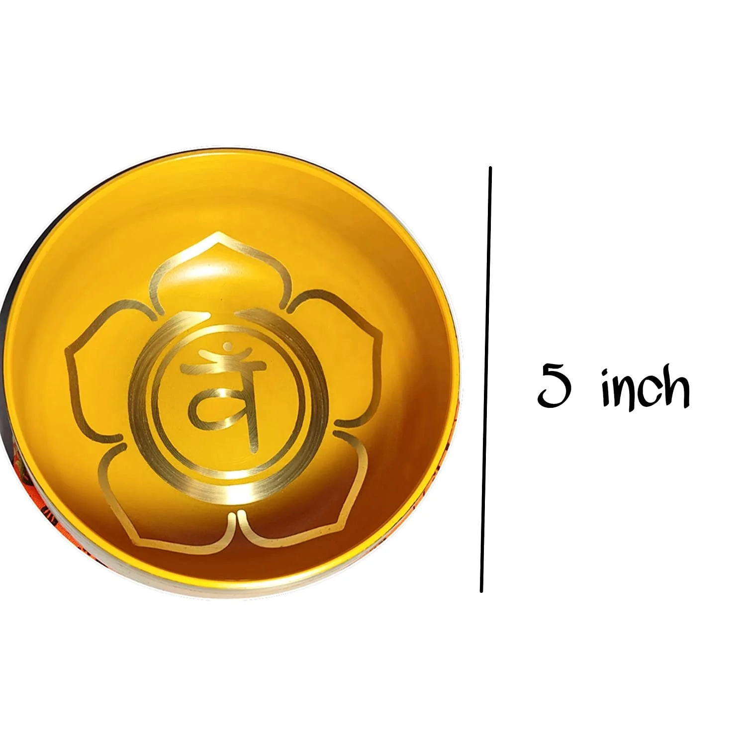 Sacred Chakra Or Second Orange Chakra Singing Bowl For Meditation Yoga Singing Bowl Set Excellent Resonance Healing Sound