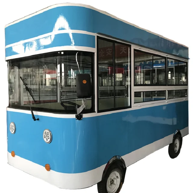 
Multifunctional Mobile Stainless Steel Buffet Car Electric Food Truck Snack Machines Ice Cream Cart Small Food Trailer 