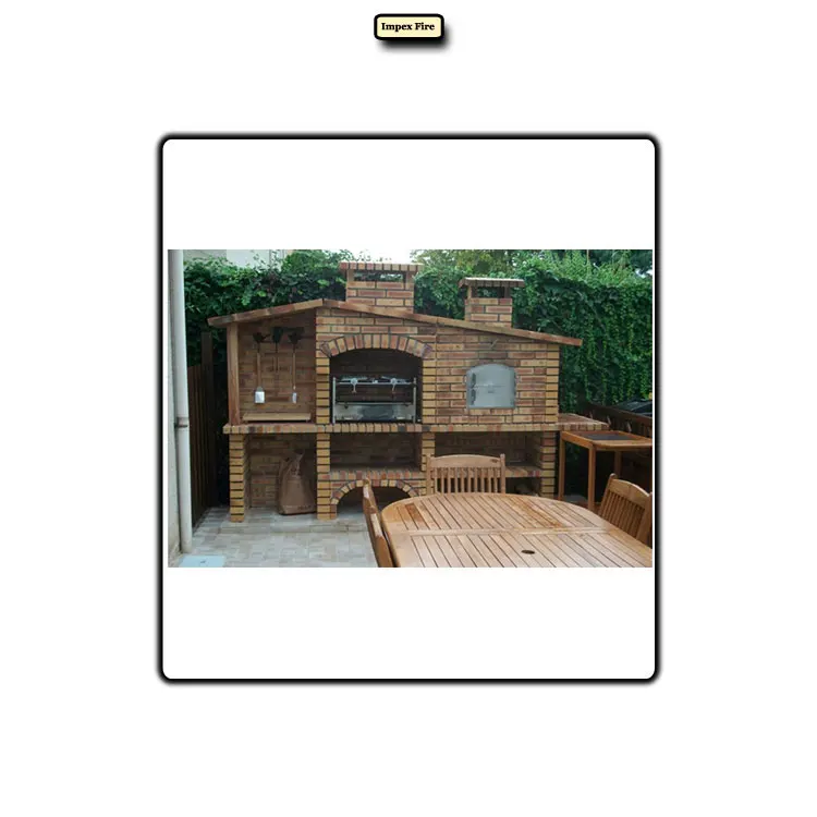 Best Selling 100% Mediterranean Brick Style Firewood Pizza BBQ / Barbecue for Indoor and Outdoor
