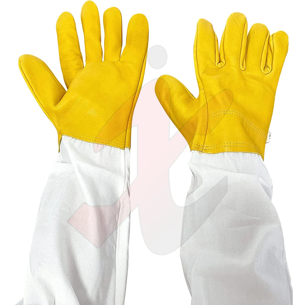 sheepskin beekeeping safety Long Sleeve Work GLOVES Bee Keeping Equipment for beekeeper 2 buyers