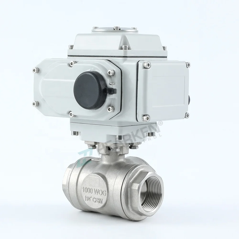 Hearken Electric Actuator Valves DN50/100/ 24V DC 110V 220V 240V  4-20ma 3 Way Motorized Actuator Ball Valve