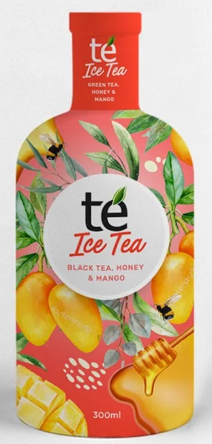 Natural Organic Green Te Ice Tea Mixed With Honey and Lemon