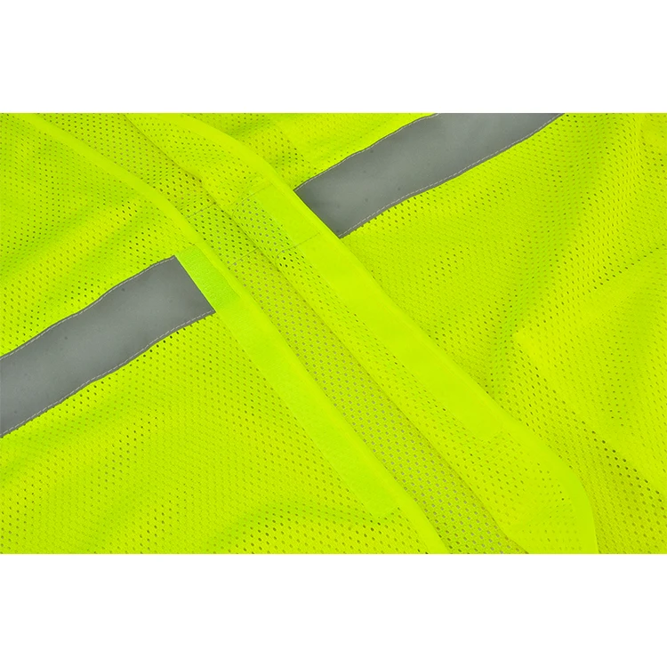 Colorful Construction Workwear Vest Safety Vest Reflective Waistcoat with Reflective Bands