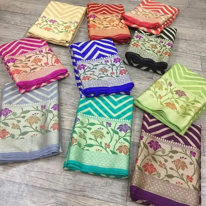 Banarasi полужоржетт маскарадный сари