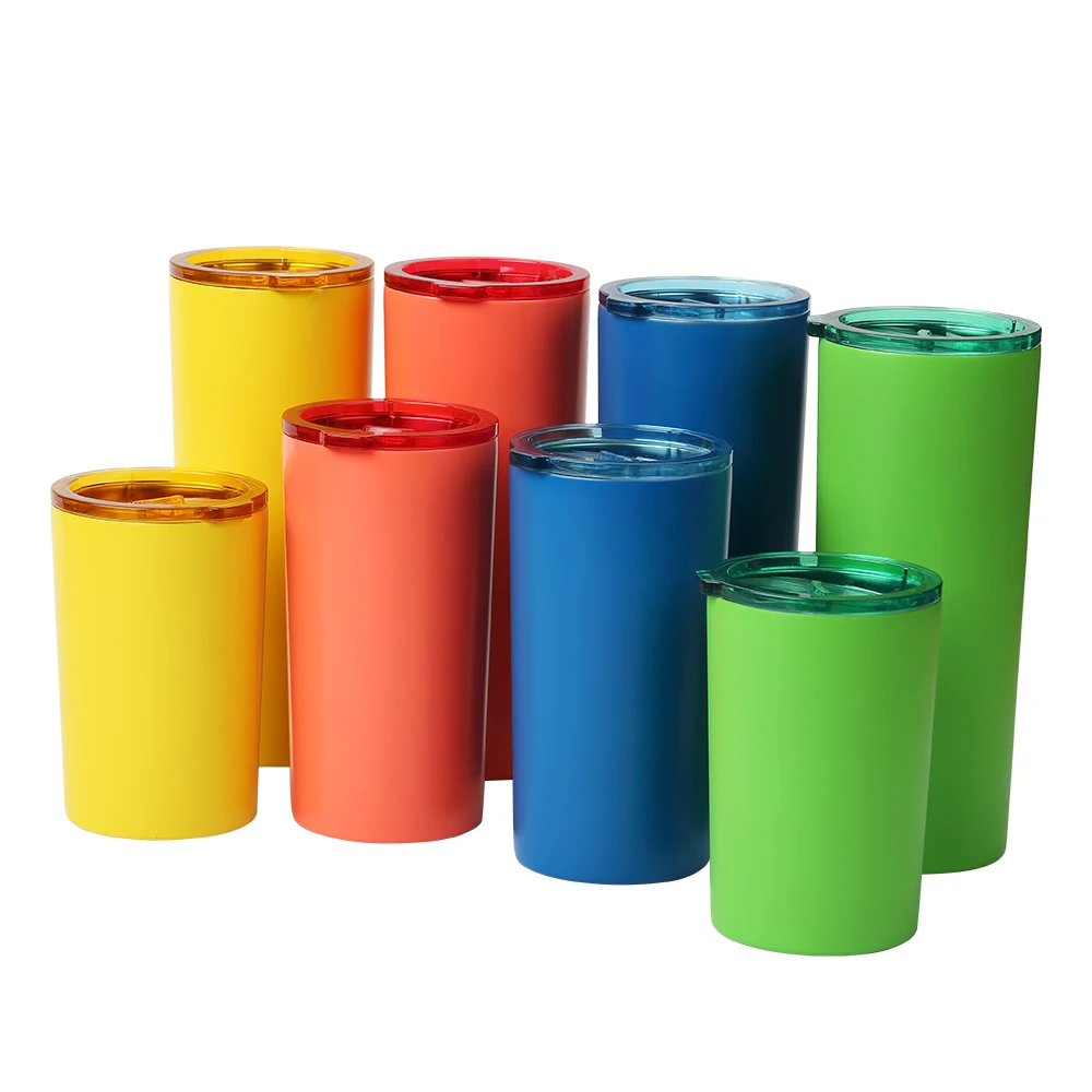 Popular promotional double wall 16oz vacuum insulated coffee stainless steel wholesale tumbler cups