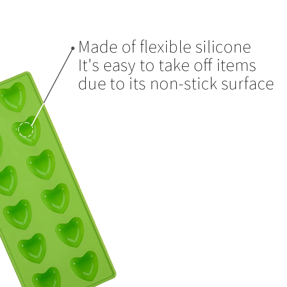 [Планировании] Тайвань сделано 12-полости легко-Flex силиконовый Сердце формы для выпечки Конфета шоколад