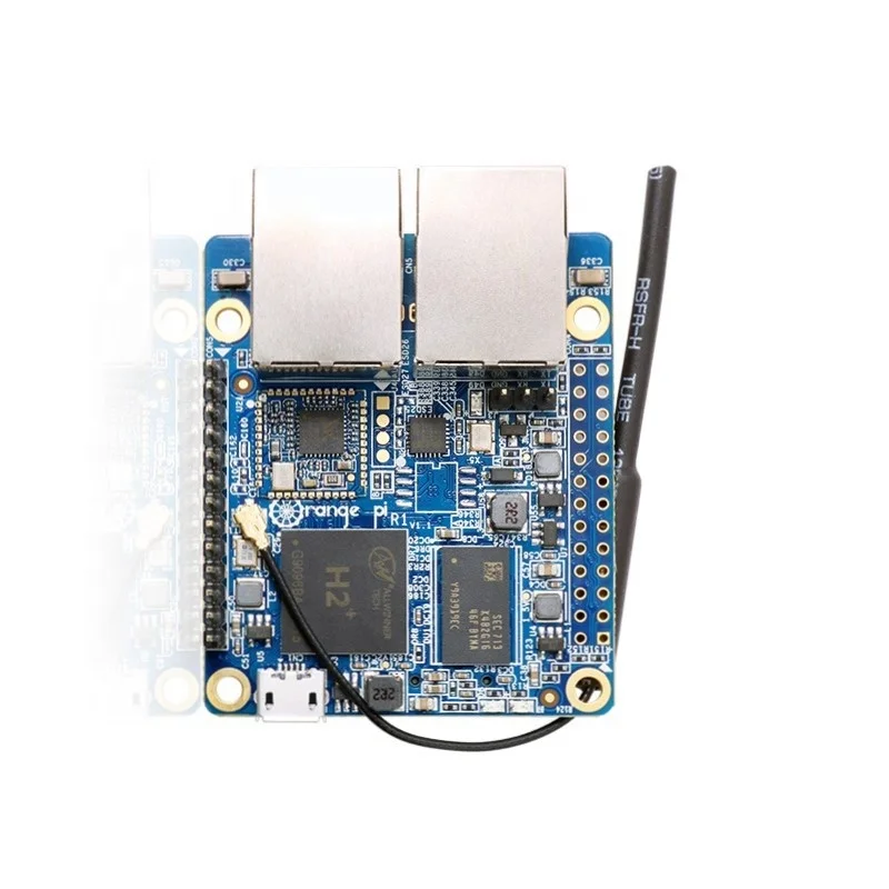 Плата программатора Taidacent Orange Pi R1 Openwrt Mali400MP2 GPU 256 Мб с двумя портами RJ45