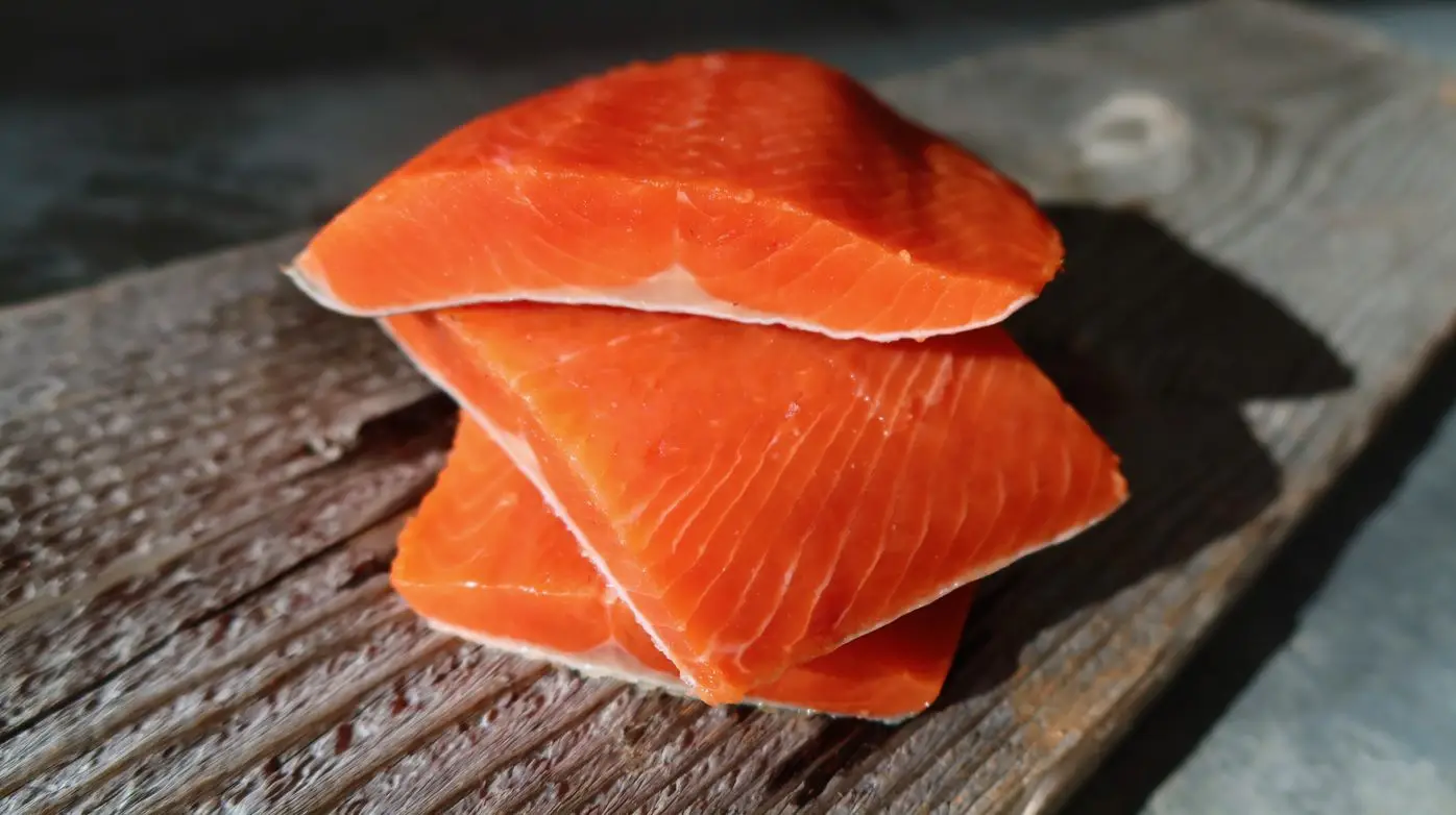 
Bristol Bay Sockeye Salmon Once Frozen, 1 case of 15, 2 lb. bags of 4-7 oz. portioned fillets 