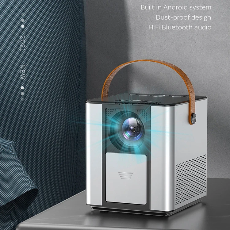 Wi-Fi-проектор на Android, 200 ANSI-люмен, 250 дюйма, цифровой Keystone, HD-проектор 1080P, совместимый с ТВ-палочкой, iOS,