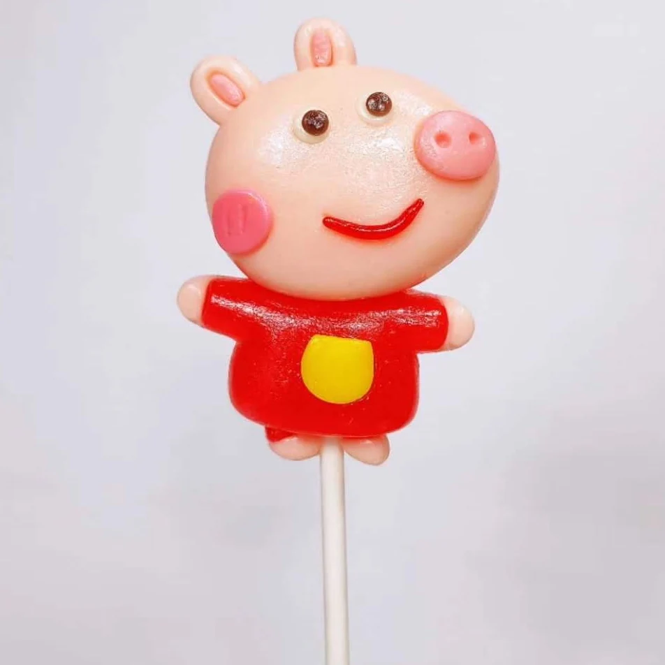 
2021 Premium High-end Peppa pig lollipops multiple flavors 85g 