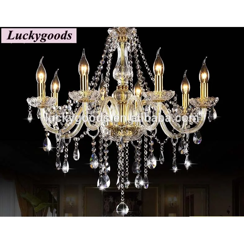 LSJ110 luxury 8 arms modern crystal chandelier for hotel