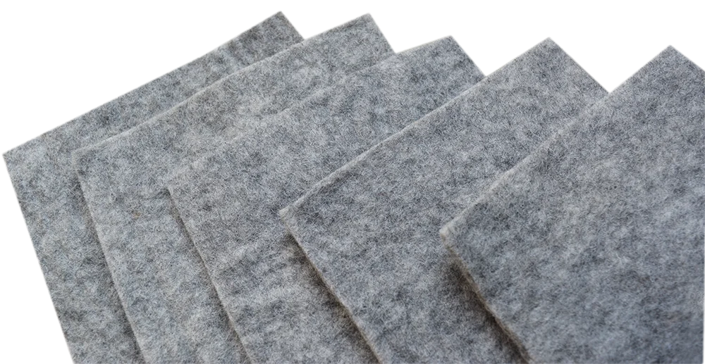 Dark Grey Wool Felt Sheets-15 cm