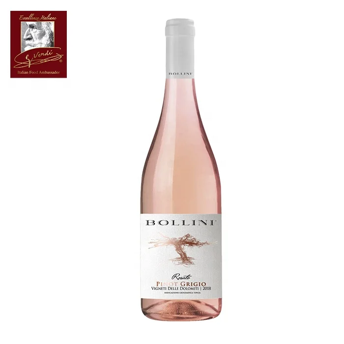 Розовое Вино Pinot Grigio Rosato доломитный транто сигверди выбор Сделано в Италии Искрящаяся Роза