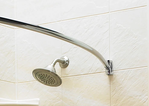 Изогнутые занавески для душа из нержавеющей стали, 60-72 дюйма