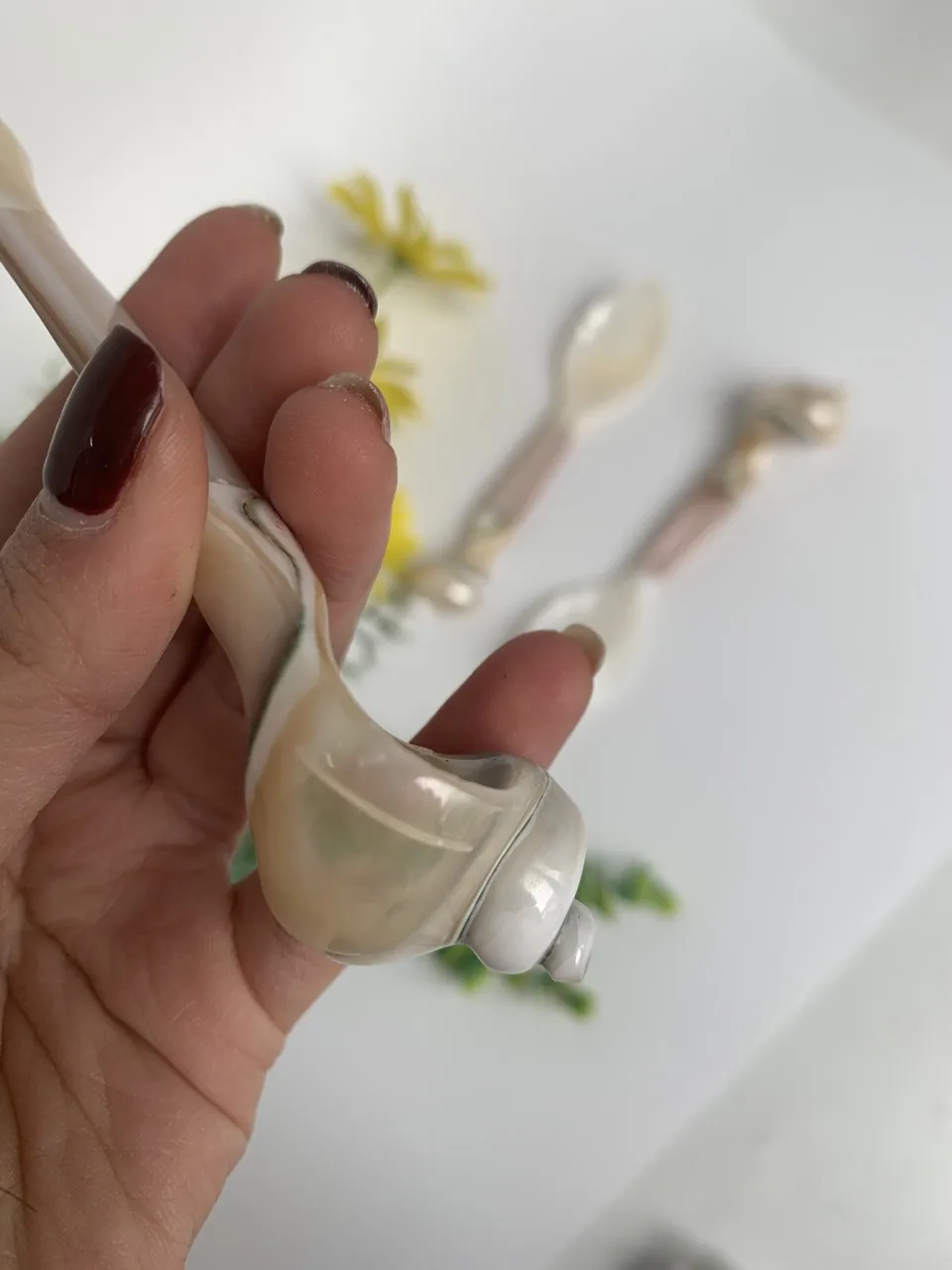 Cheap Caviar Shell Spoon Natural Environmentally Friendly Household Coffee Measuring Spoon