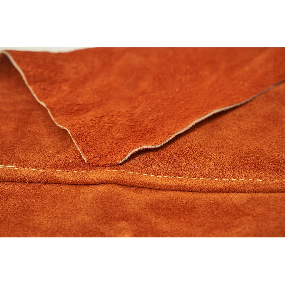 Fire Resistant Cowhide Split Leather Welding Jacket