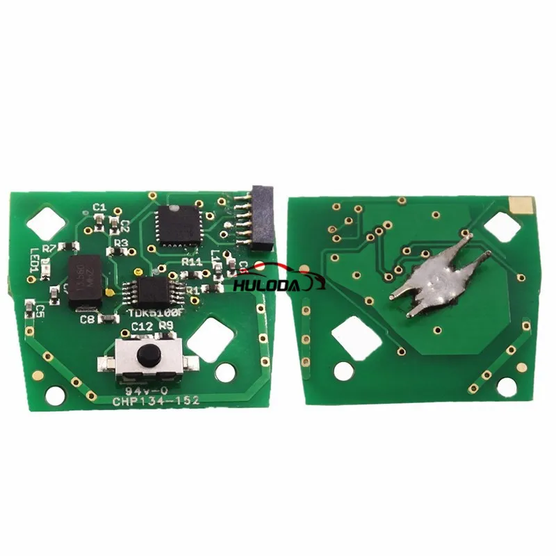 For Fiat Fir 114 and Punto 188 1 Button remote key with 434mhz in black color, programmed by Zedfull with SIP22 blade