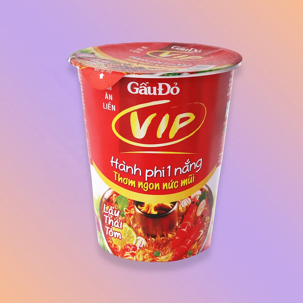  Оригинальная чашка лапши быстрого приготовления с креветками и курицей Gaudo