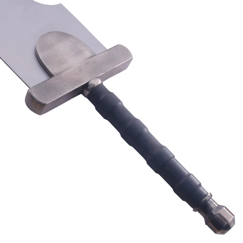 
Anime Buster Swords Naruto Inspired Zanbatou Slayer Sword Silver Antique Finish Pommel and Guard Anime Sword 