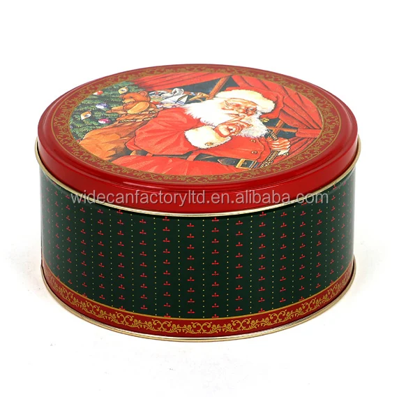 
Round metal tin box can food grade for cake chocolate candy cookie 