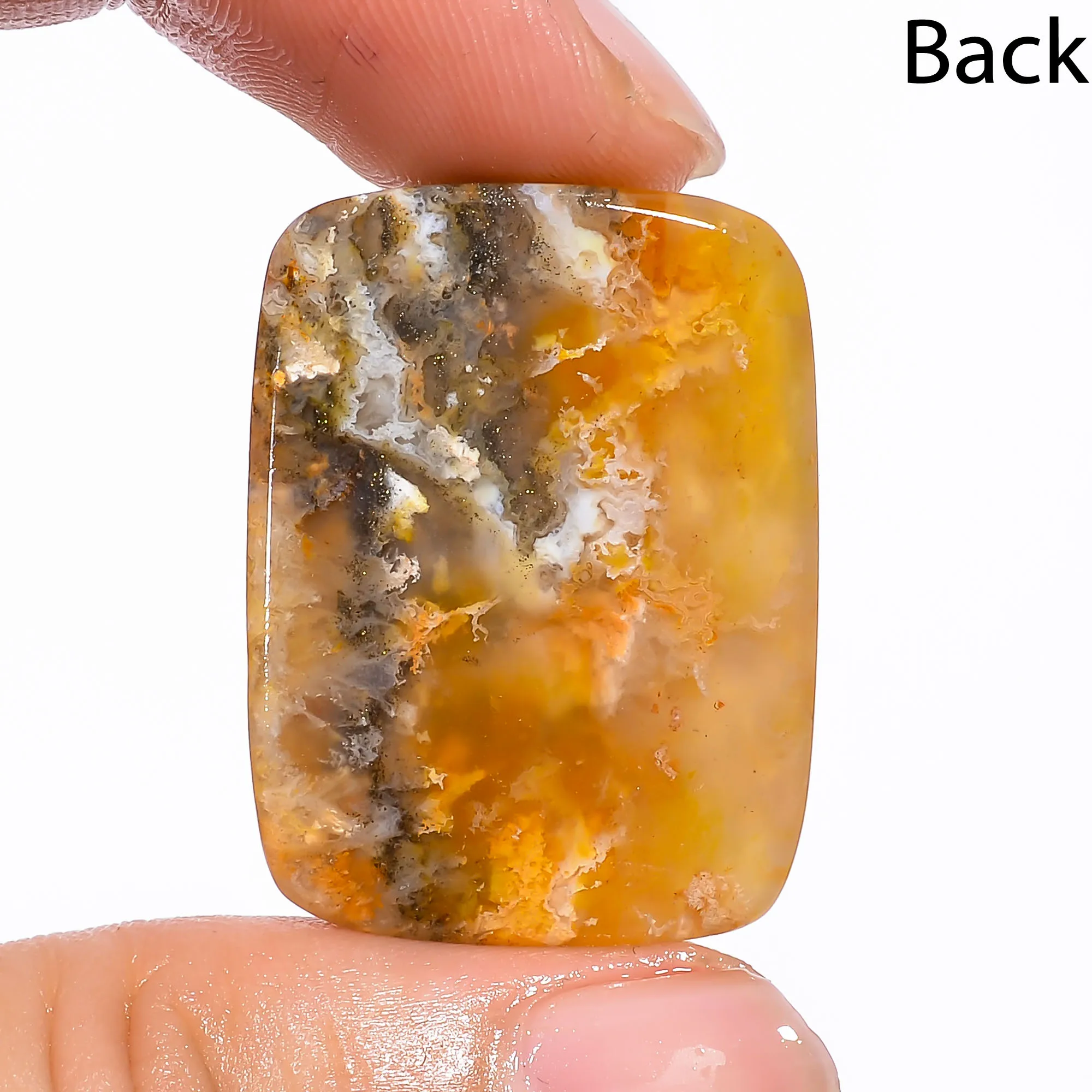 Buy Online 39 Carat Natural Honey Dendrite Opal Free Size Cabochon Wholesale Price