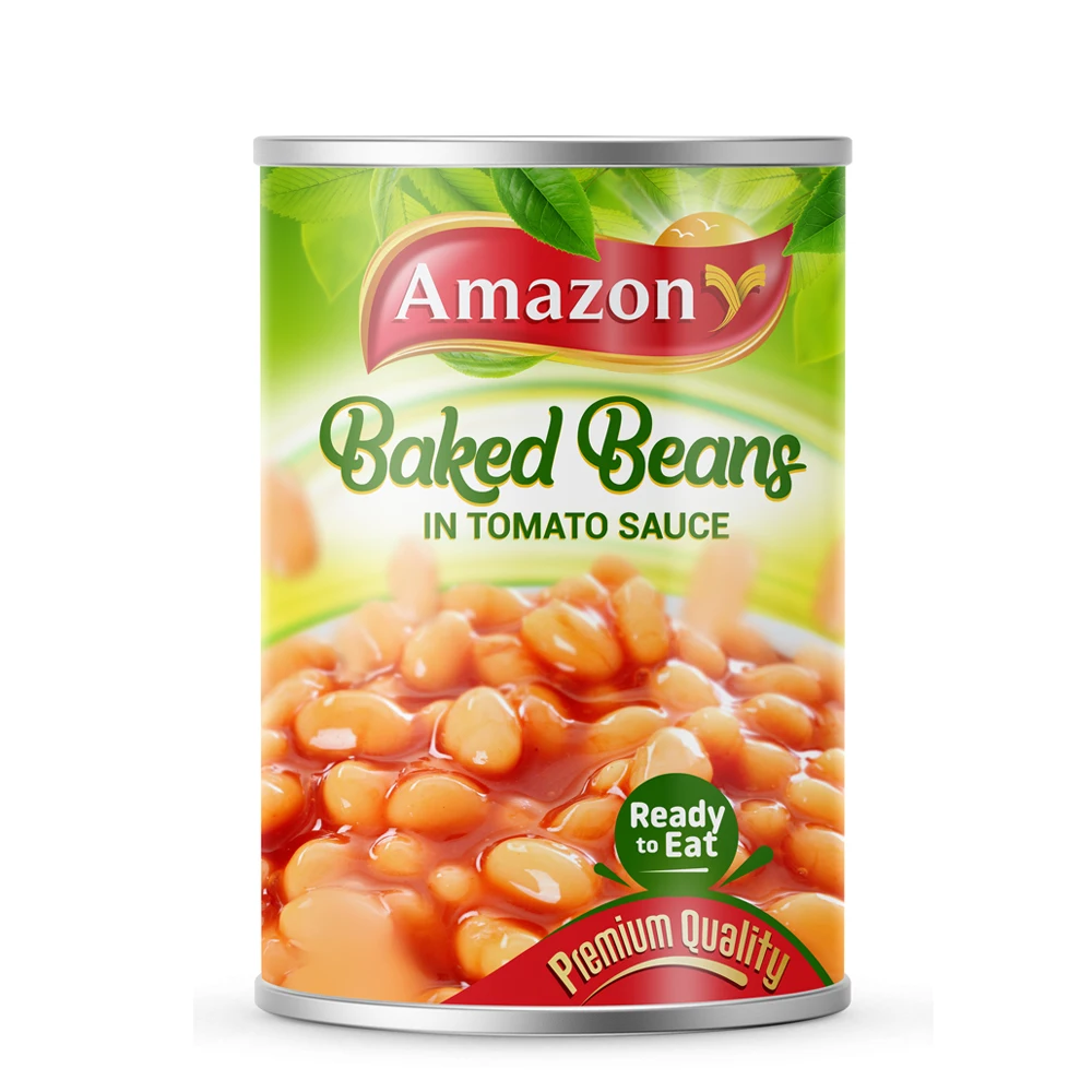 Запеченные фасоли Amazon в томатном