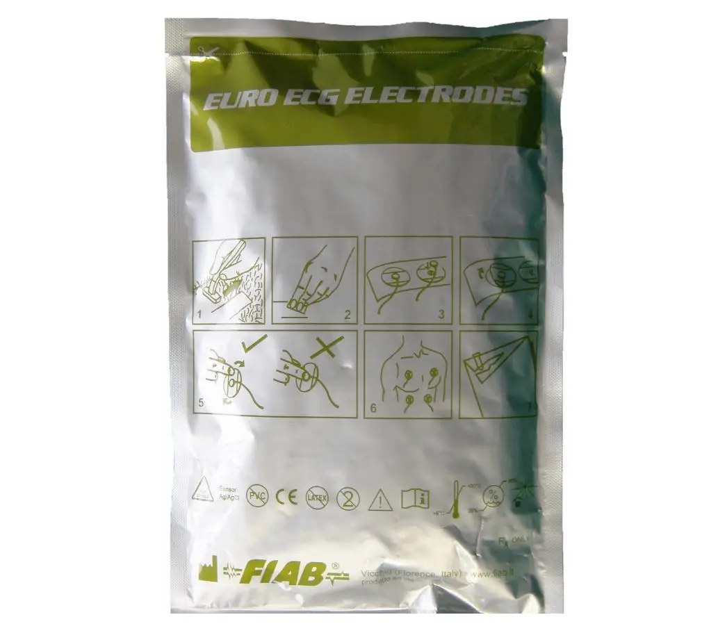 
Одноразовые Овальные ЭКГ-электроды из пены-50x48 мм-50 шт. для отдыха-долгое время-снятие стресса или Holter запись Сделано в Италии 