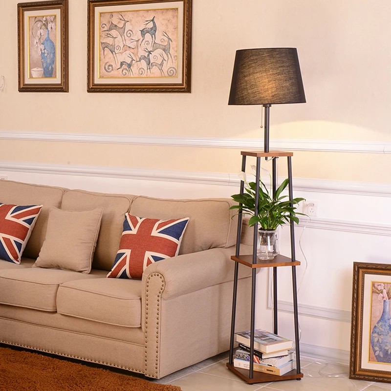 Американский кофейный столик Напольная Лампа стойка для спальни гостиной простая современная креативная Скандинавская прикроватная настольная лампа