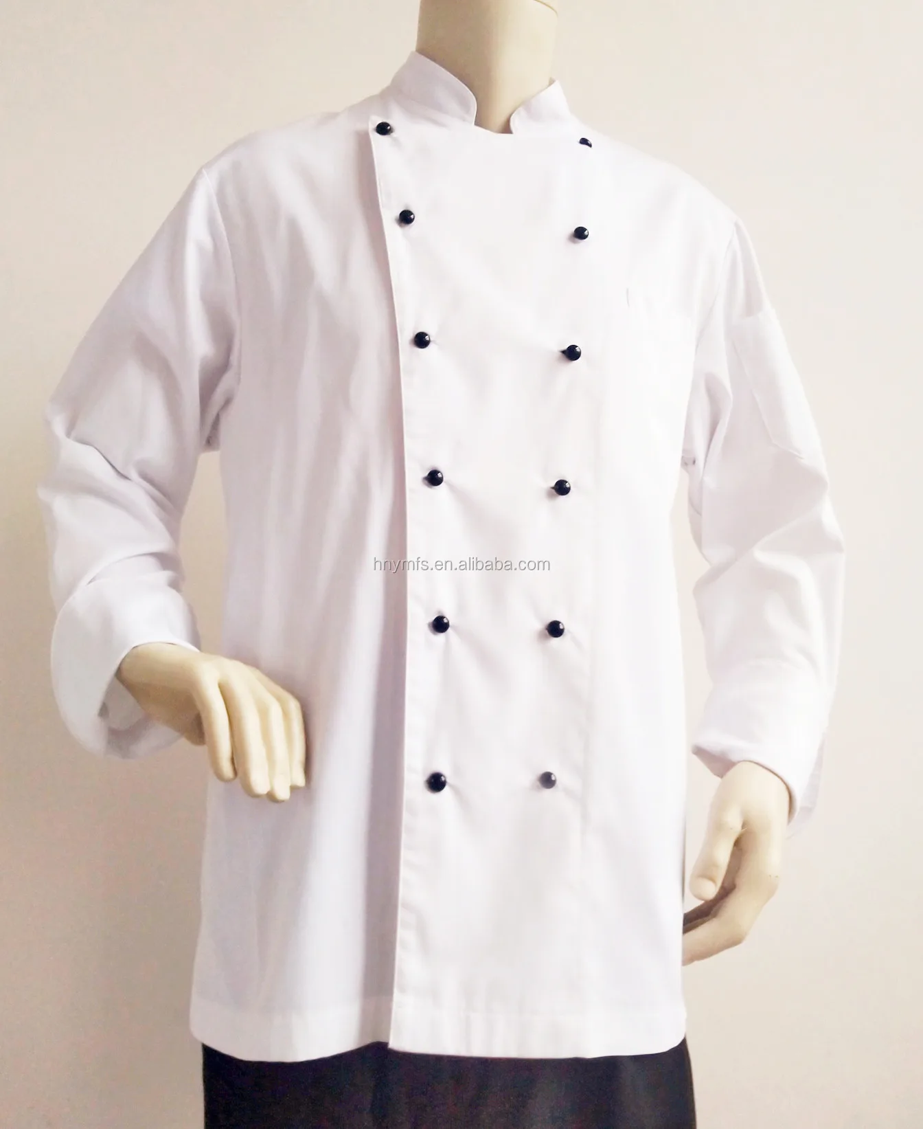 
Wholesales White Apparel Kitchen Chef Kitchen Uniform Fabric Bar Uniforms with Top Quality Fabric 
