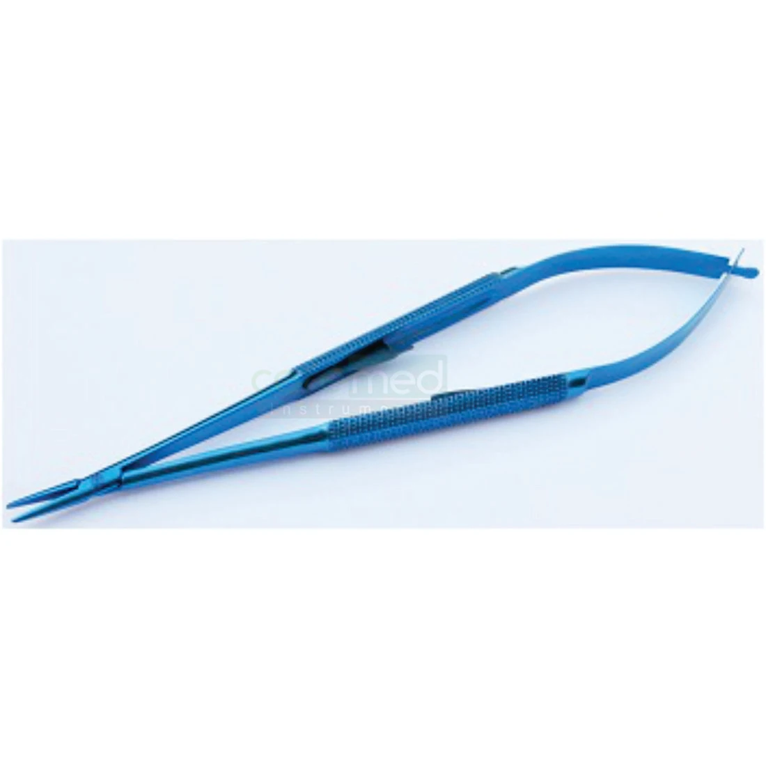 Color Coated Needle Holders Titanium Jacobson Needle Holder With Lock Micro Needle Holder  | Caremed Instruments