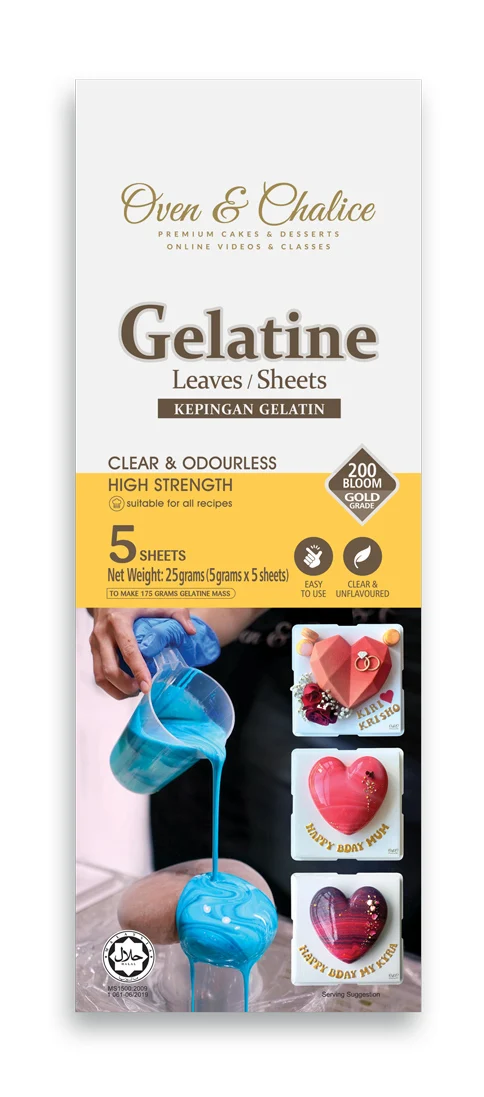 Food Ingredients Halal Gelatine Sheet Bovine Source