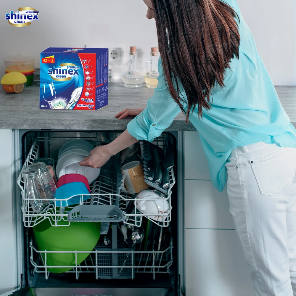 SHINEX Dishwasher Detergent Tablets 45 tabs Caton Box made in tukrey