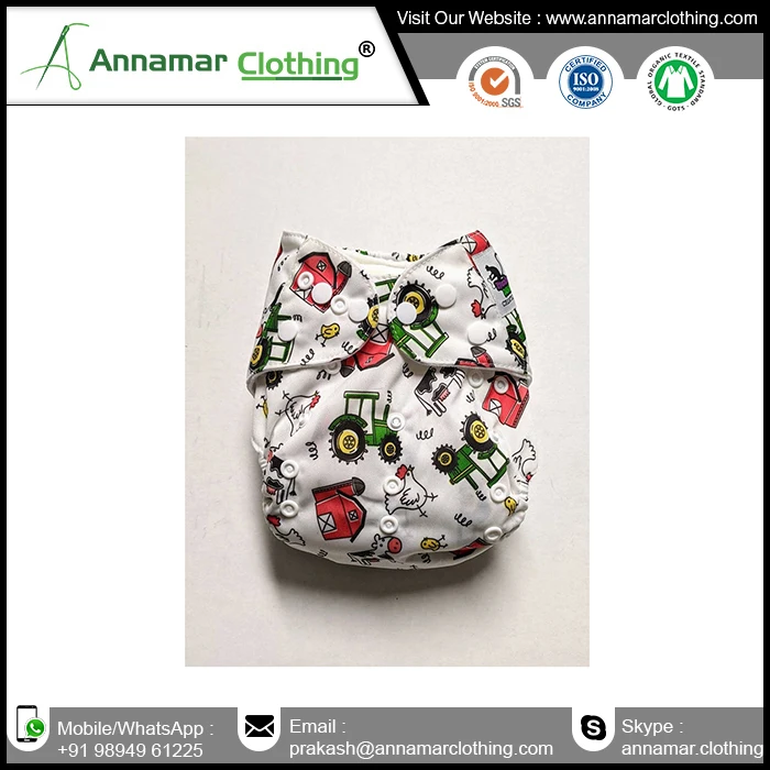 Organic Washable Custom Cloth Baby Diapers Baby Reusable Baby Cloth Diapers