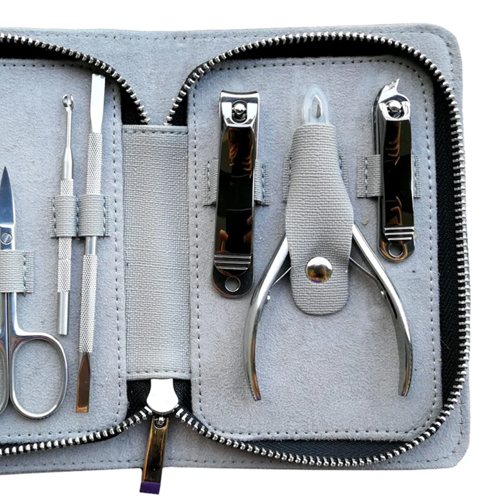
15 Piece Professional Nail Clippers Cutter Kit Travel Grooming Kit/ Nail Care Tools Manicure Set 