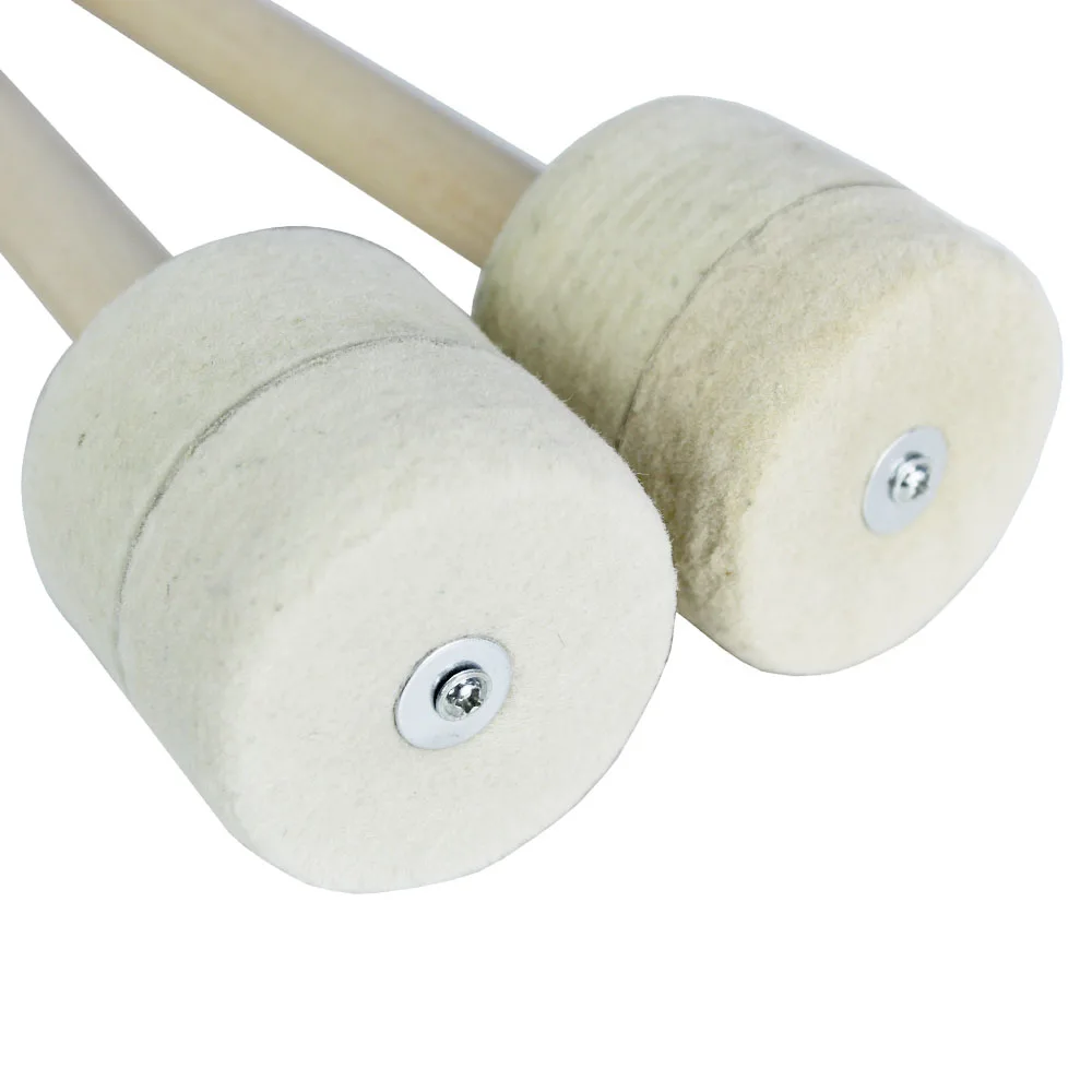 A-Star Mallet Pair for Hard Bass Drum or Gong Solid Wood Handles