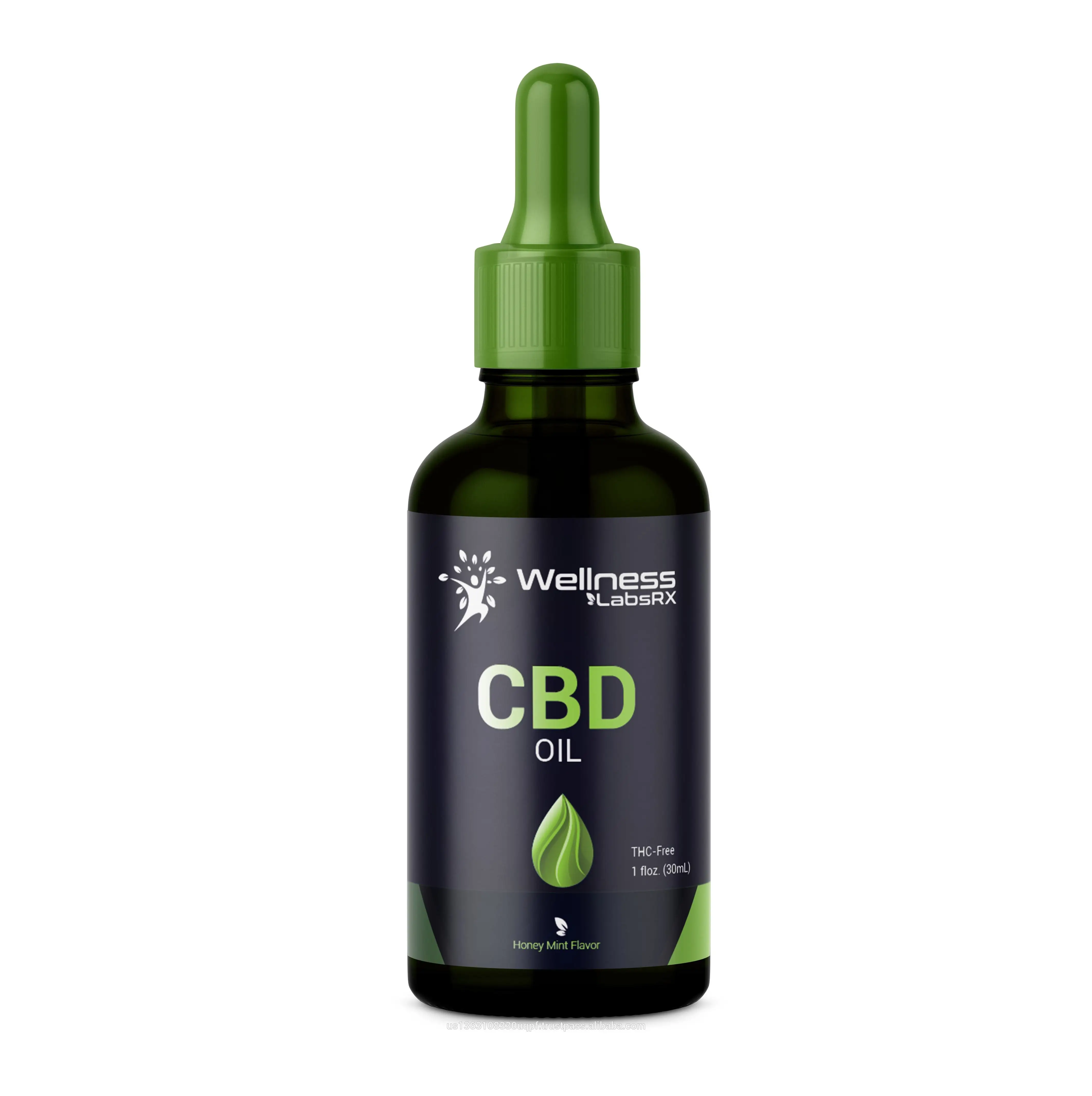 
Изолированные капли масла CBD для беспокойства, стресса, депрессии, облегчения боли, воспаления, иммунной поддержки, сна-300 мг (мята) 